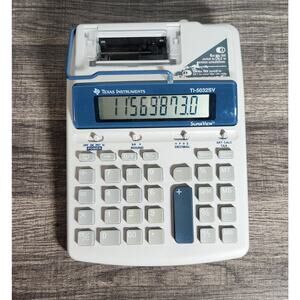 Texas Instruments TI-5032 Super View Desktop Print Calculator Tested  Pre-owned